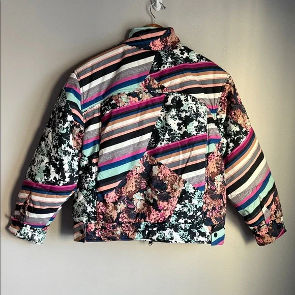NEW FP Movement Women's Bunny Slope Oversized Printed Puffer Jacket Small - Picture 3 of 13